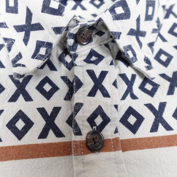 CHAPS Brushed Cotton Moose Shirt Men's XL Thick Chamois Collared Button Up - Picture 7 of 12